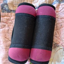 A pair of hand held weights