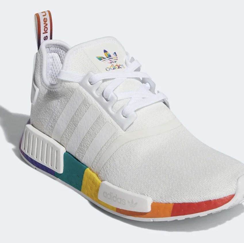 Adidas Pride and white shoes
