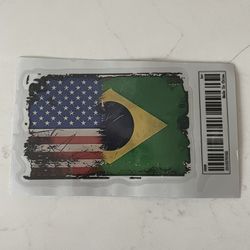 Brazilian American Flag Sticker