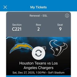 Houston Texans at Los Angeles Chargers 