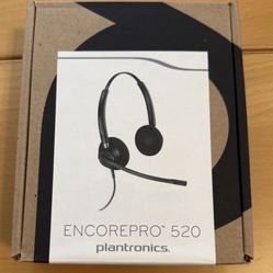 New Plantronics Poly EncorePro HW520V Headset Binaural 783P8AA W Quick Connect