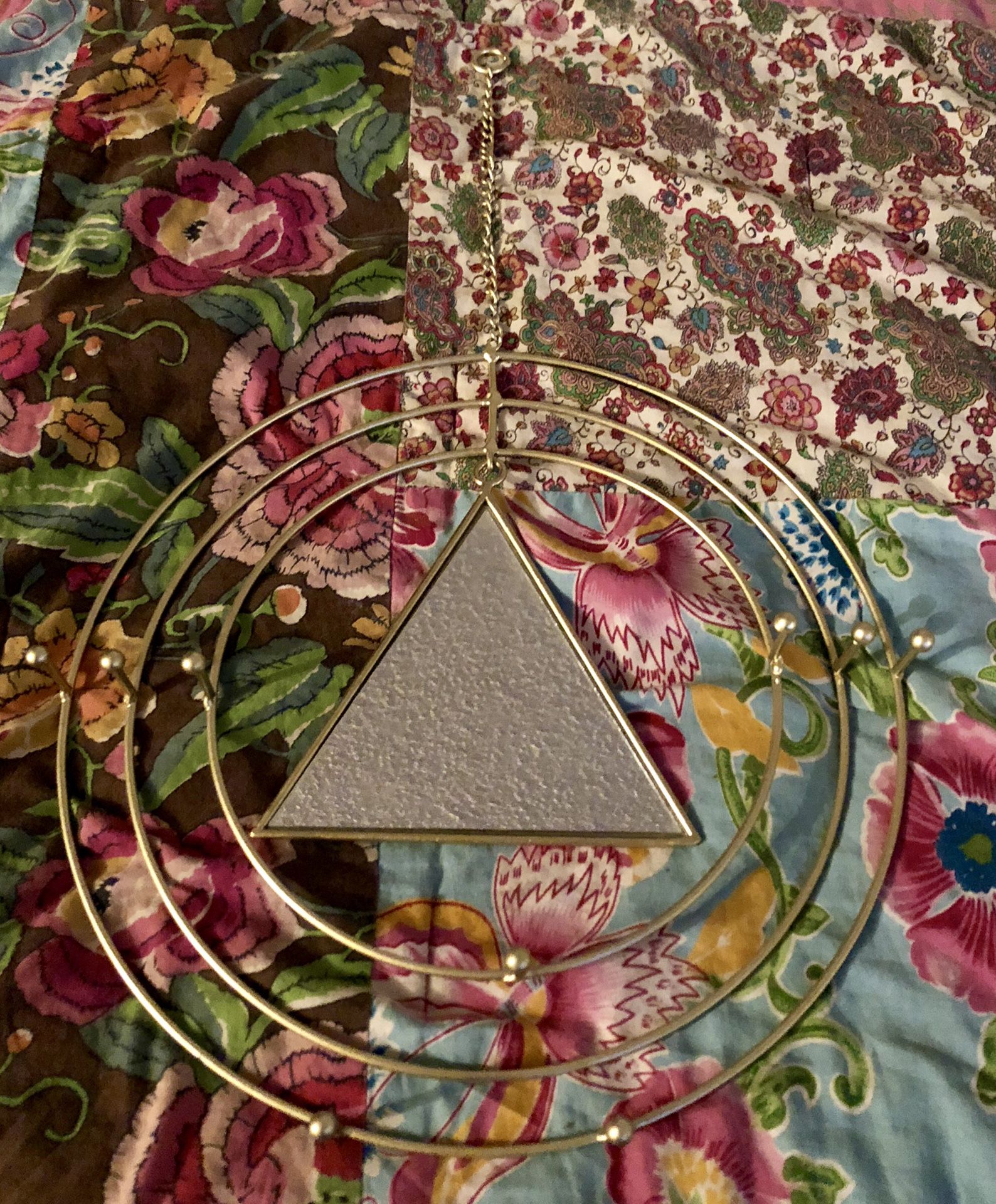 Triangle Mirror/Wall Hanging