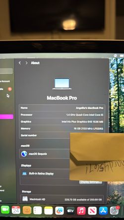 Apple MacBook Pro Intel Core i5 16GB