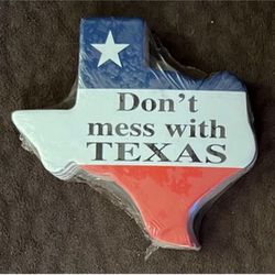 NEW Don’t Mess With Texas Coaster Set 4-Pack Drink Beer Coasters Texan Bar Christmas Present Xmas Gift RARE