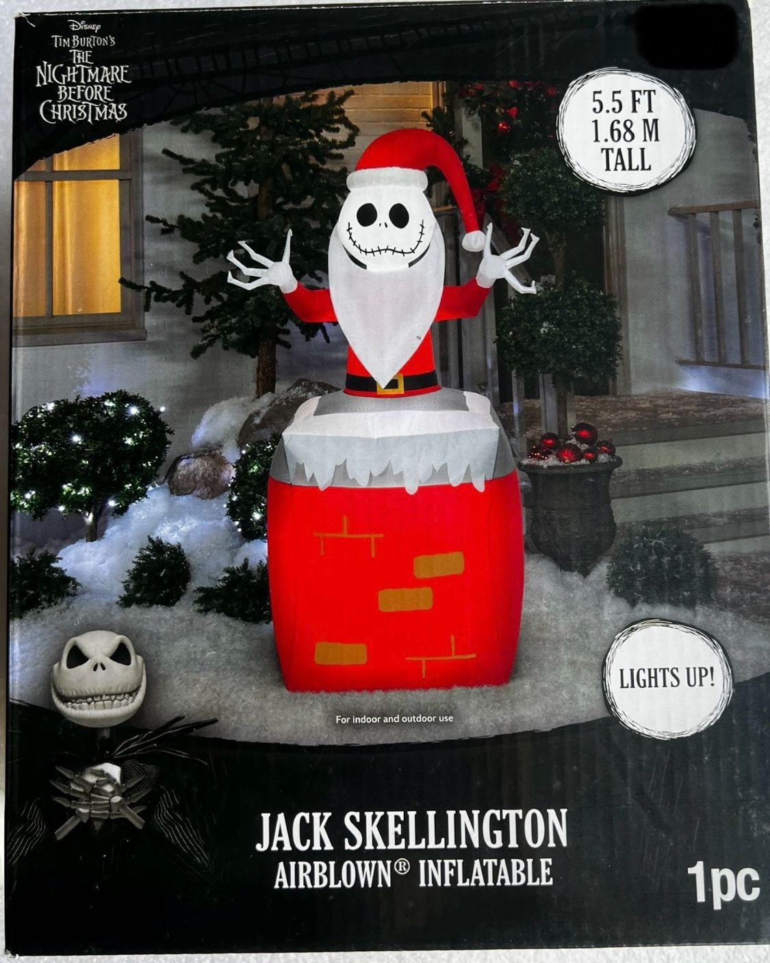 Disney Jack Skellington inflatable BLOW UP 5.5ft (NEW)