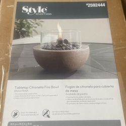 Table citronella Fire bowl