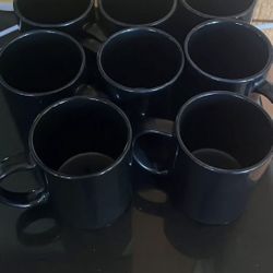 Black Mug set (8 piece)
