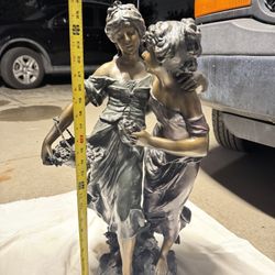 Two Sisters Bronze Statue By Auguste Moreau / Estatua De Bronce