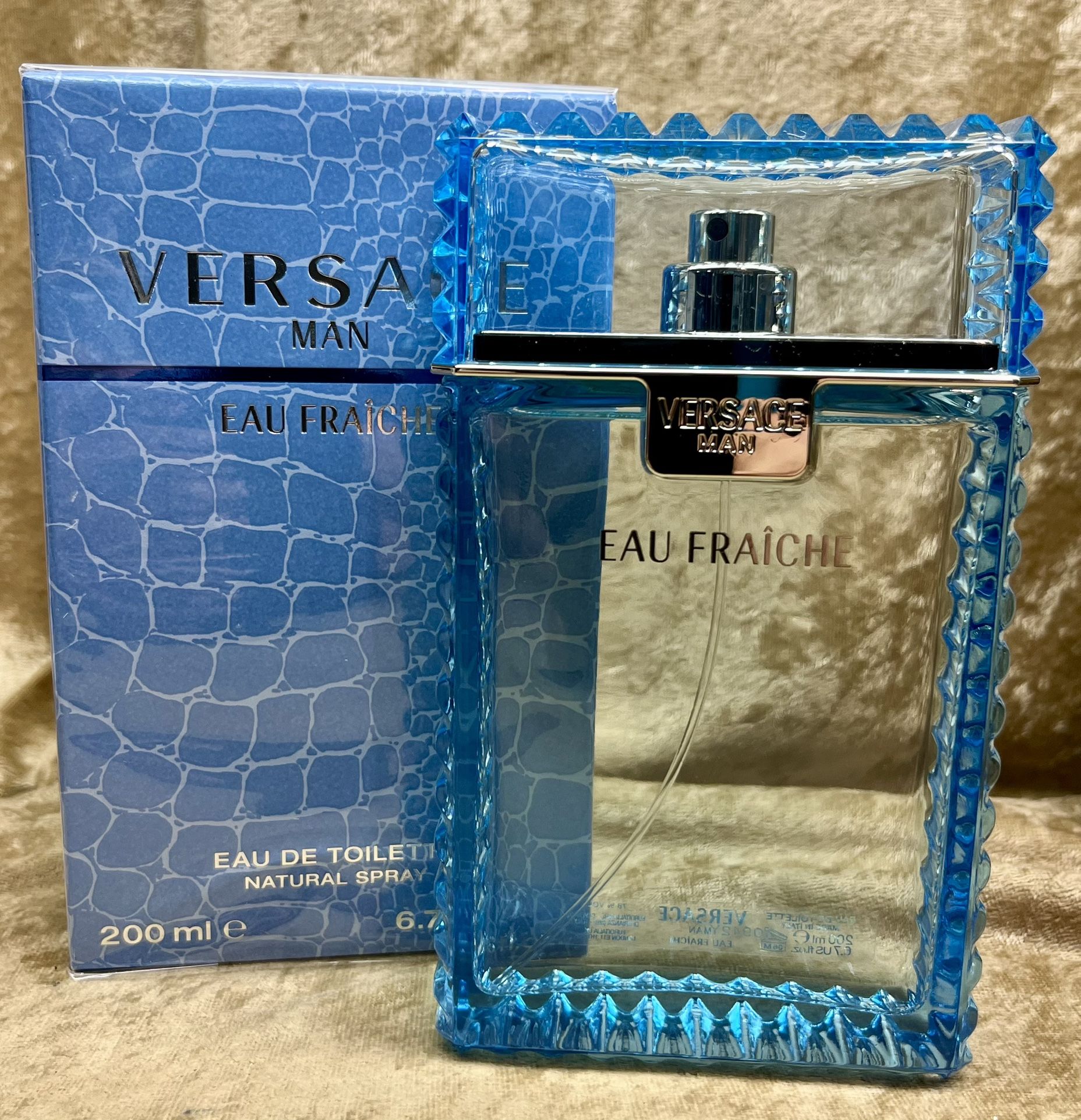VERSACE MAN EAU FRAICHE EAU DE TOILETTE SPRAY OZ 200 ML JUMBO
