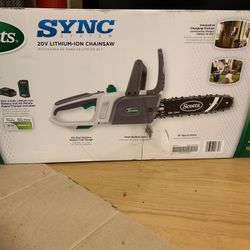 Scotts S20510 Synch 20V Lithium-Ion 10” Cordless Chainsaw 