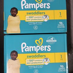 Pampers Diapers Size 1 (2 Boxes) 
