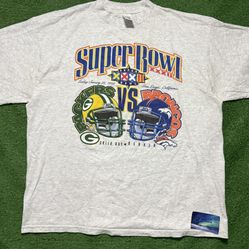 Vintage Broncos Vs Packers Super Bowl Shirt Xx-large