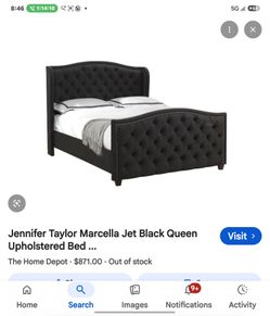 Jennifer Taylor home marcella beds Queen jet black