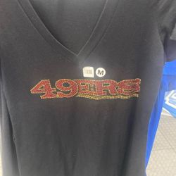 San Francisco 49 Niner Shirts Bling Shirts Black 