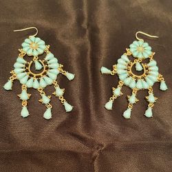 Turquoise chandelier Earrings 