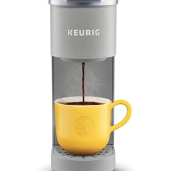 Keurig K-Mini Single Serve K-Cup Pod Coffee Maker, 6 to 12oz Brew size, with Cord Storage, Perfect for Small Spaces, Studio Gray