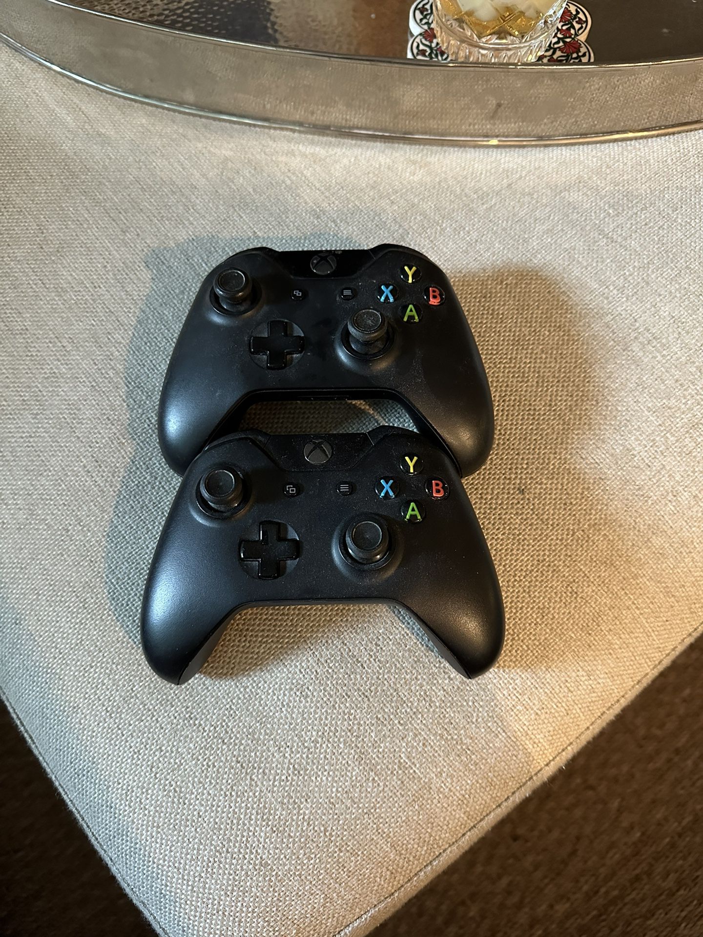 Two Xbox One Controllers 