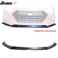 Fits 2017-2018 Hyundai Elantra GT Style Unpainted Front Bumper Lip Spoiler PU 3PCS