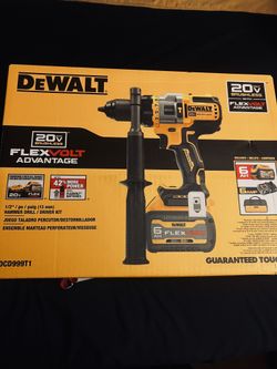 Dewalt 20 Brushless Flex Volt 1/2 Hammer Drill Driver Kit 