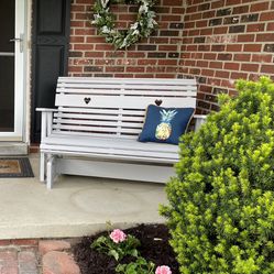 Front Porch Swinging Bench