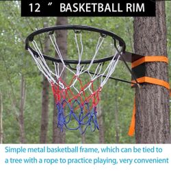 12inch Basketball Hoop Garage Mounted Outdoor Goal Basketball Backboard and Rim and Net

