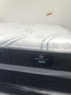 Cal king serta perfect sleeper luxury hybrid