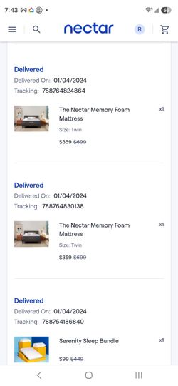 12" Nectar Memory Foam Mattress