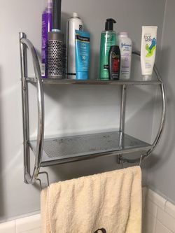 Bathroom storage shelf