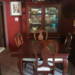 Dining Table And China Hutch 