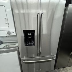 KitchenAid French Door Counter Depth Refrigerator Wood Interior