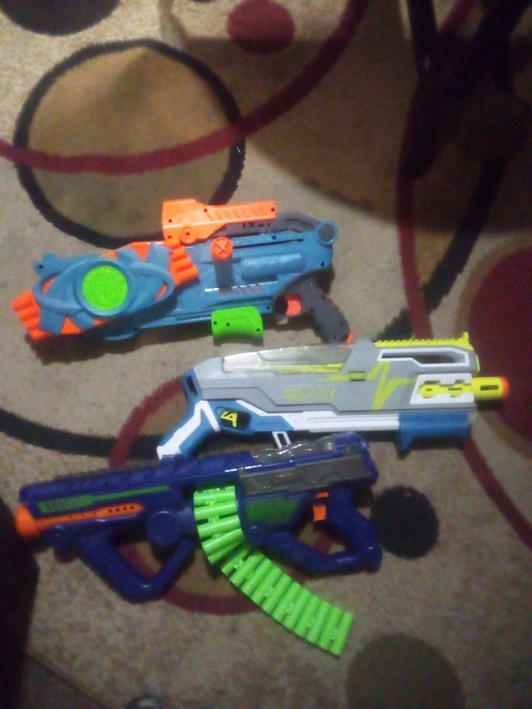 3 Big Nerf Guns