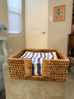 Rattan Cocktail Napkin Holder