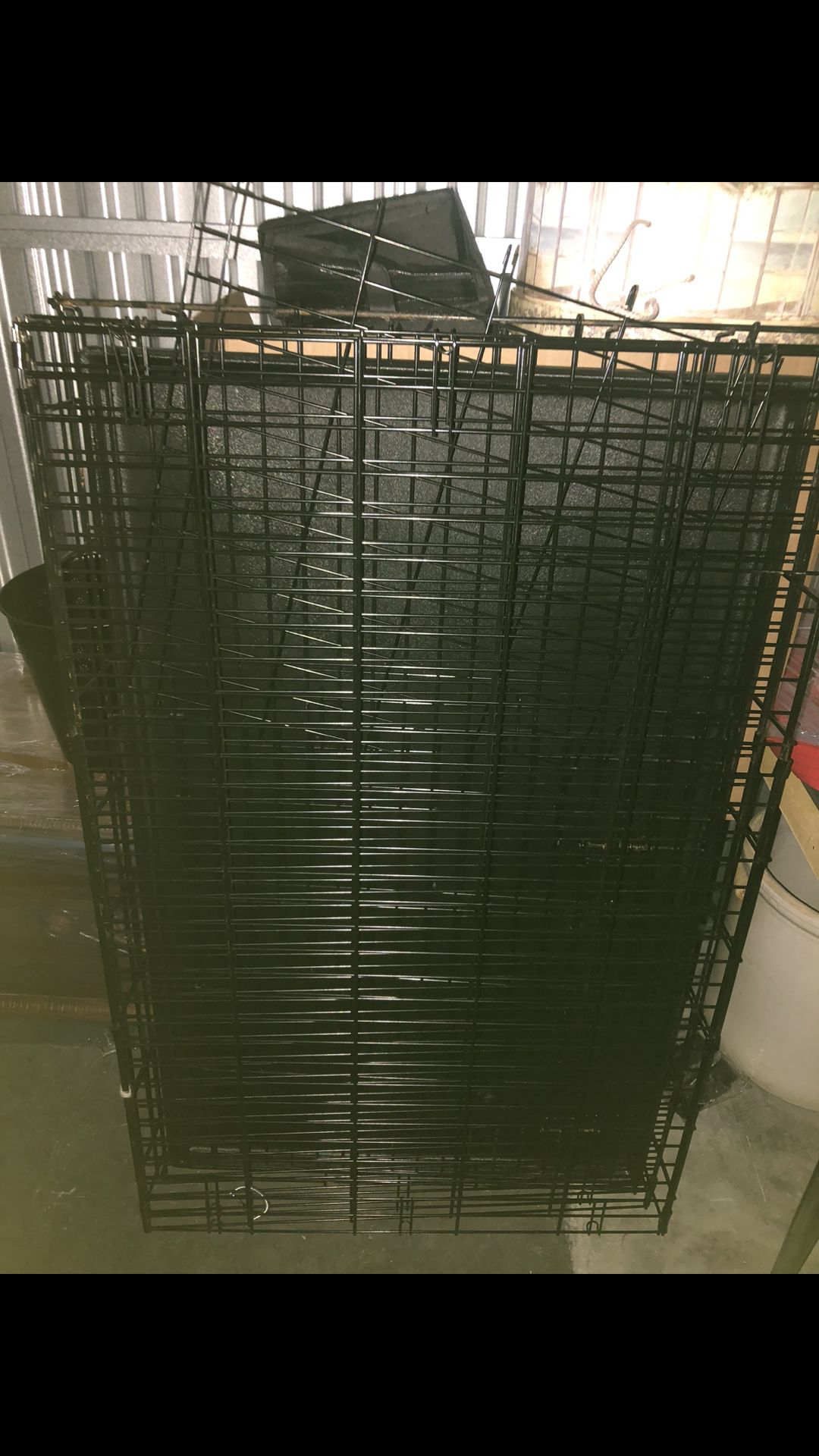 Large Dog Crate Kennel Metal  30x49