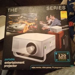 Portable Entertainment Projector 120 Screen .. For Movies Game Systems..Tv Programs