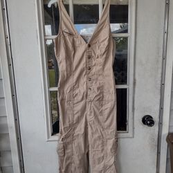 pepe jeans london woven/knit women's spring  jumpsuit size medium 