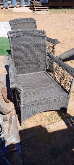patio chairs and small table