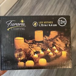 Furoria Lighting LED Votives 12PC Rechargeable w/ Remote