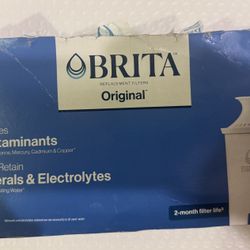 Brita Standard Water Filter for Pitchers and Dispensers, BPA-Free, Reduces Copper, Cadmium and Mercury Impurities, Lasts Two Months or 40 Gallons, Inc