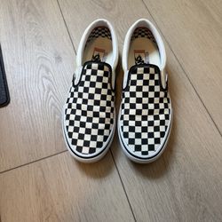 Checkered Vans Slip On Shoes Size 11.5
