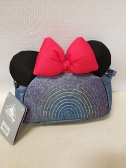 Disney Minnie Mouse Denim crossbody purse NWT