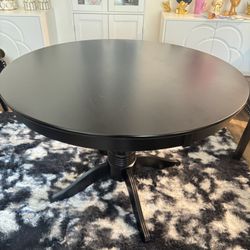 Black Circle Kitchen Table 