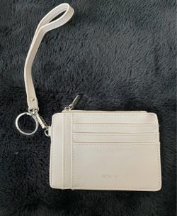 BOSTANTEN Small Wallet For Women RFID Leather Credit Card Holder Slim Wristlet Keychain Wallet With Zipper Pocket. Beige