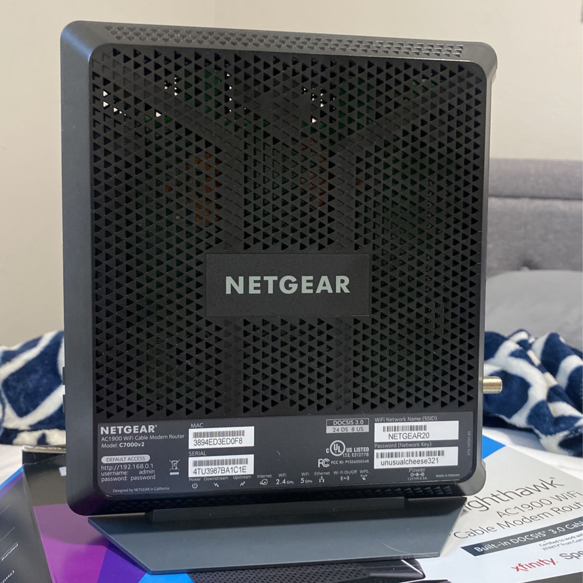 Netgear AC1900 Wired Router Wi-Fi 