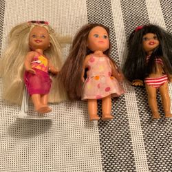 Barbie Sister Kelly Dolls  (4 1/2” )