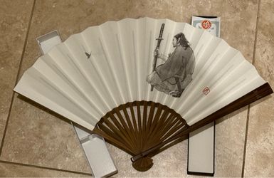 Rare Takehiko Inoue x Kyukyodo Kyo-Sensu Folding Fan - "Musashi" Edition (Vagabond Manga / NIB)