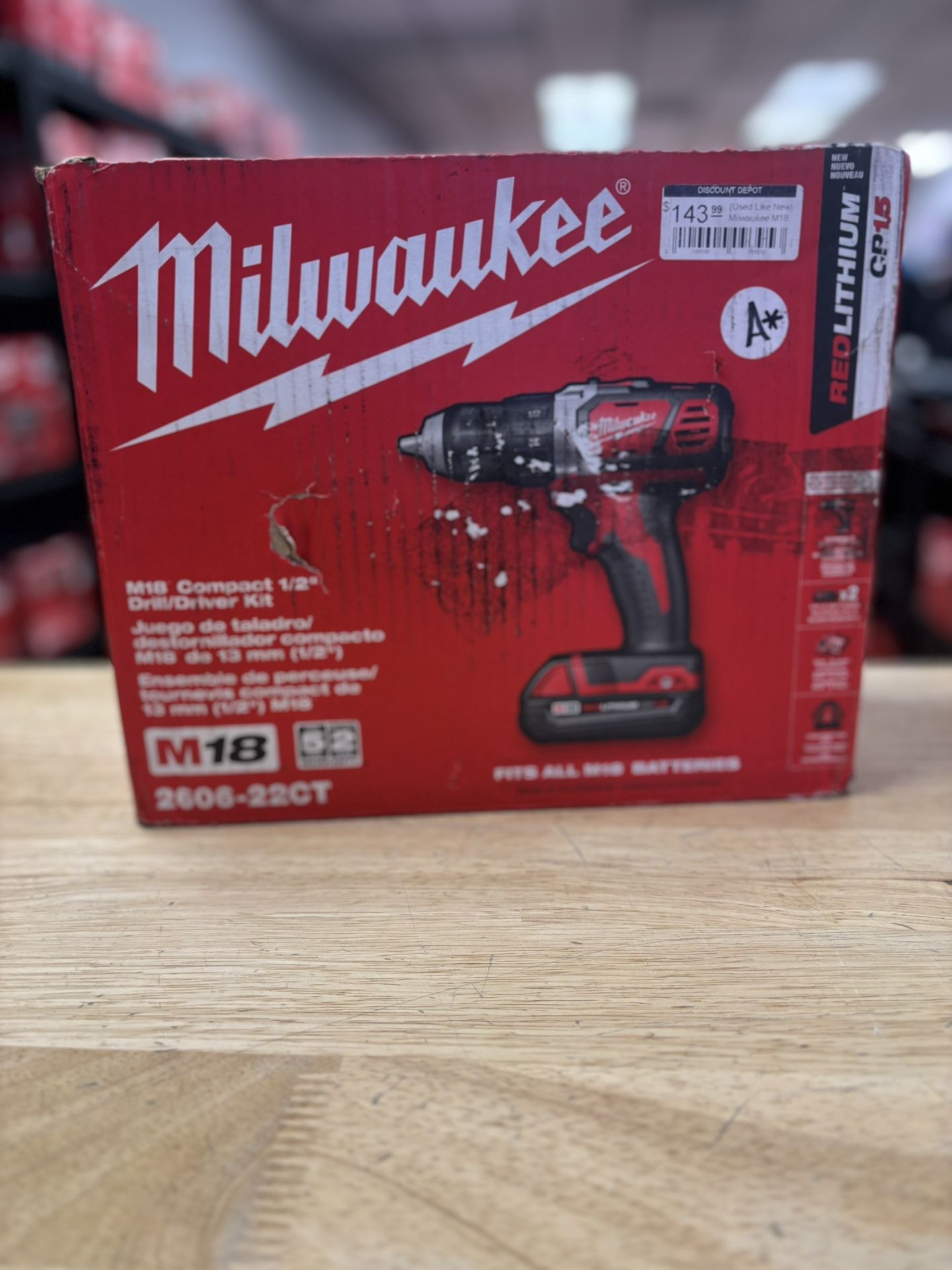 M18 18V Lithium-Ion Cordless 1/2 in. Drill Driver Kit w/(2) 1.5Ah Batteries, Charger, Soft Case