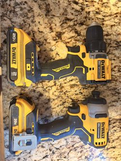 Two Drills And Two Batteries