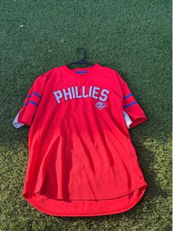 Philadelphia Phillies Batting Practice Jersey Red Stitched Adult XL MLB BP