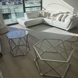 Ashley Madanere Hexagon Coffee Table Set