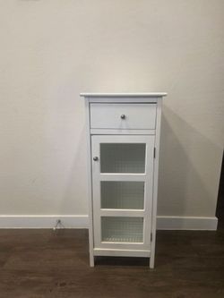 White Storage Cabinet / Side table